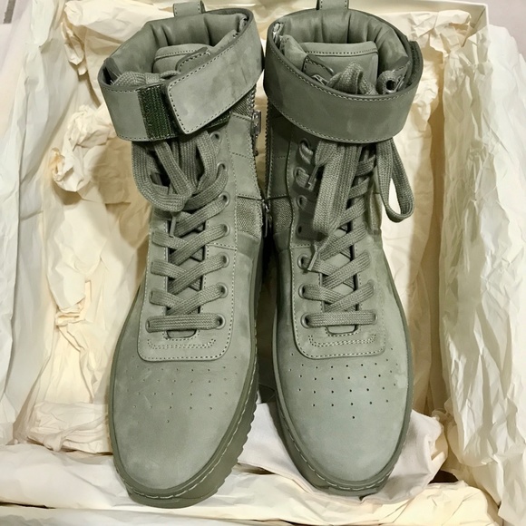 Fear Of God Army Green Military High Top Sneakers - Picture 5 of 8